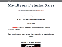 Tablet Screenshot of middlesexdetectorsales.ca